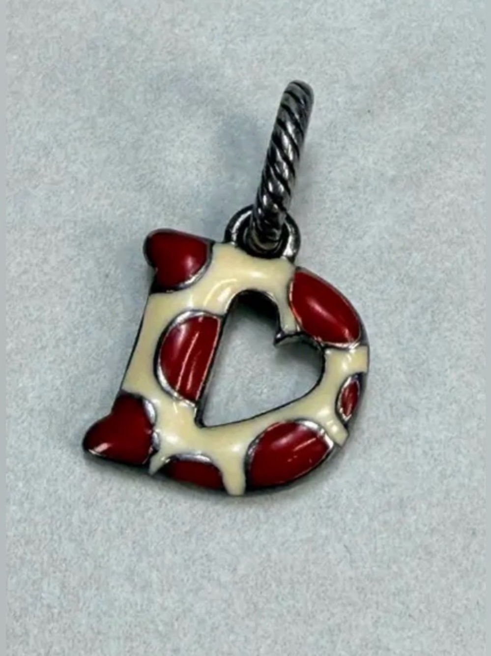 BRIGHTON Letter D Silver Pendant/Charm